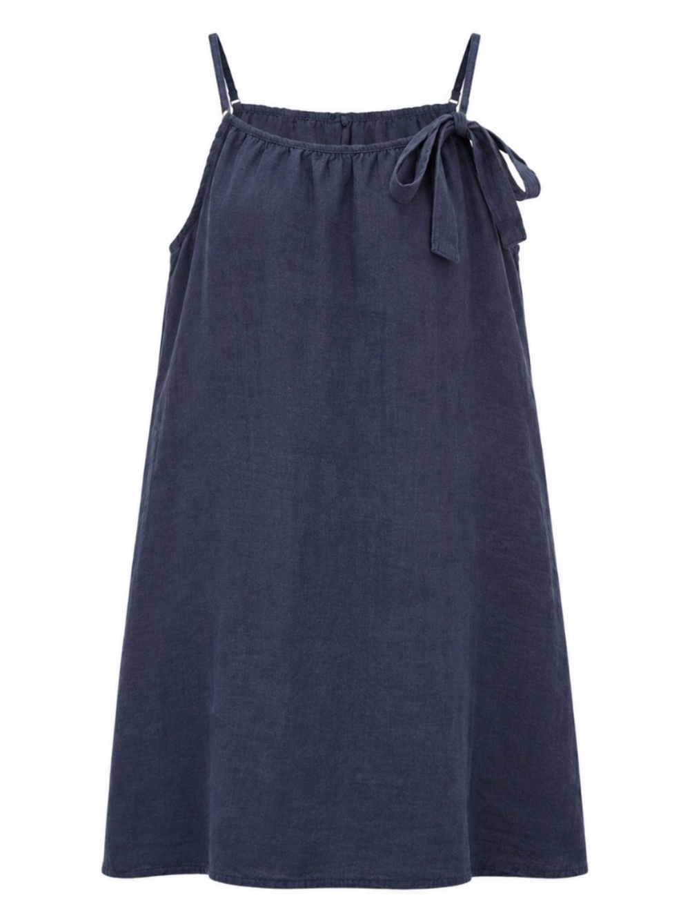 Blue Linen Dress